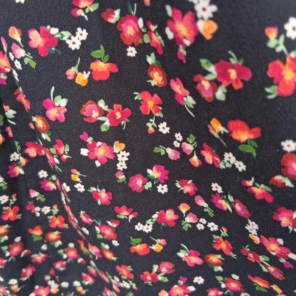 CHRISTINA ROHDE Flowy Disty Floral Print Smocked Waistline A-Line Midi Skirt Sz - Picture 3 of 5